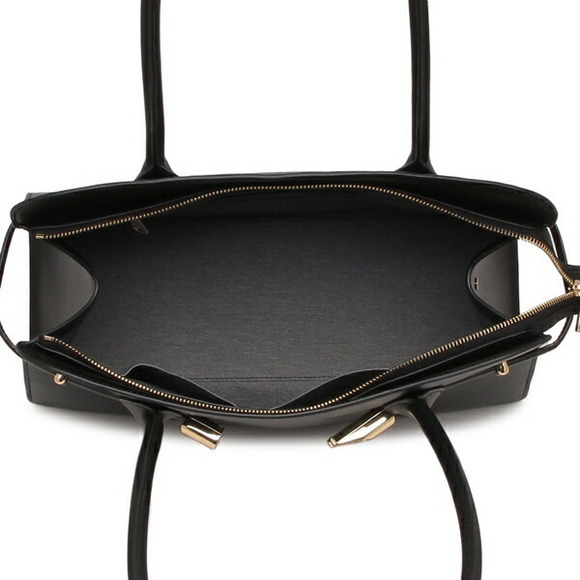 Furla Compatible Black Handbag Tote Bag Gotcha - Picture 1 of 9